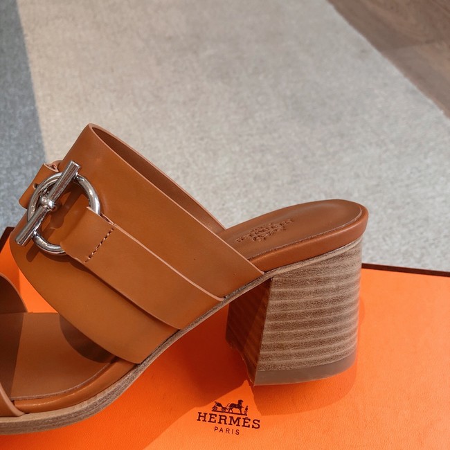 Hermes WOMENS SANDAL Heel 6.5CM 55861-2
