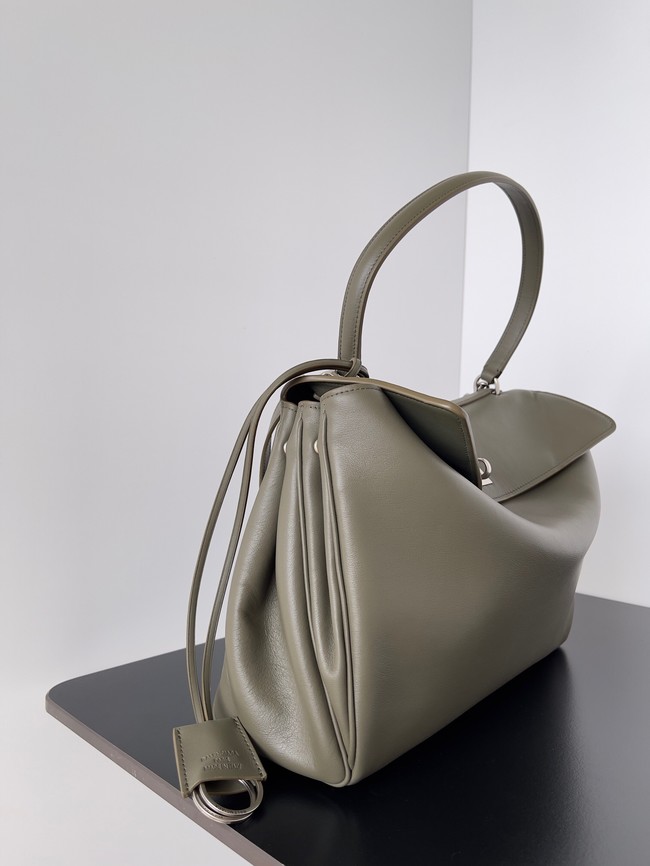 Balenciaga Rodeo Handbag smooth calfskin 795457 Dark green