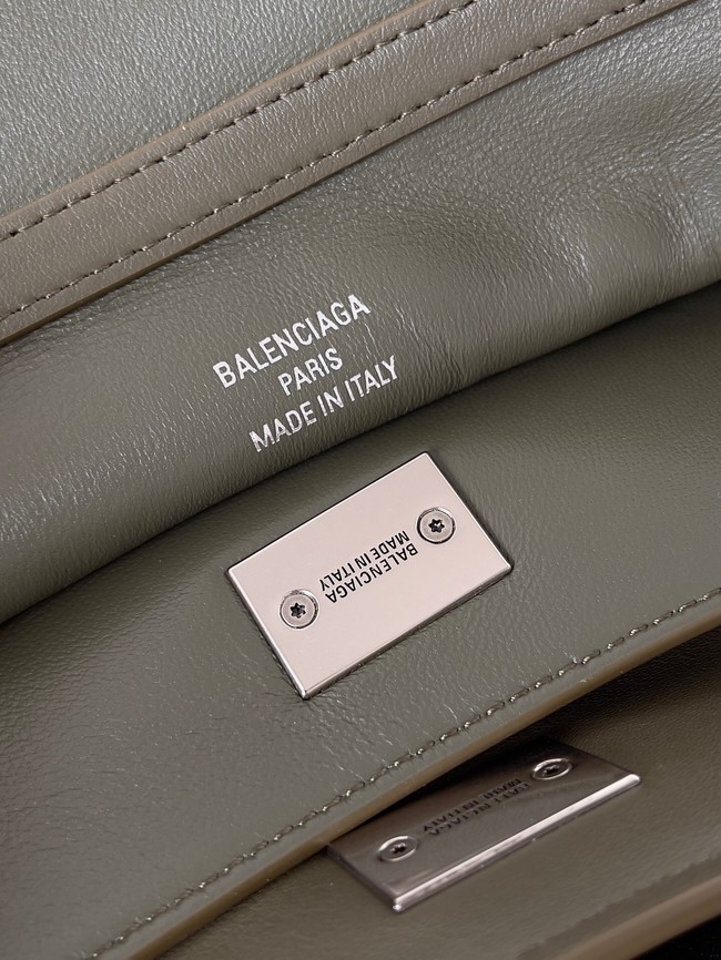 Balenciaga Rodeo Handbag Large smooth calfskin 795458 green