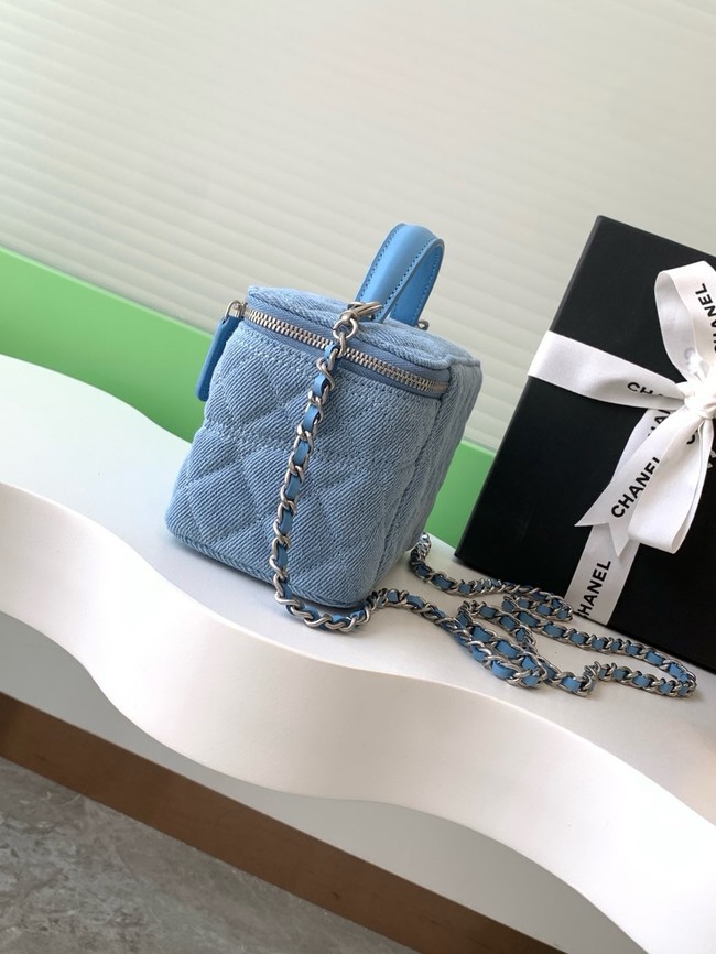 Chanel CLUTCH WITH CHAIN Denim AP4404-2 blue