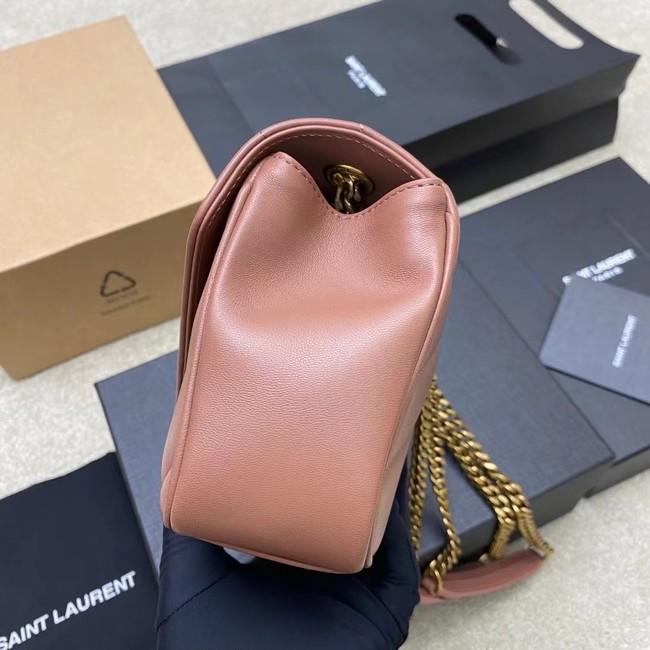 SAINT LAURENT LOULOU SMALL IN MATELASSE LAMBSKIN 801437 HORTENSIA