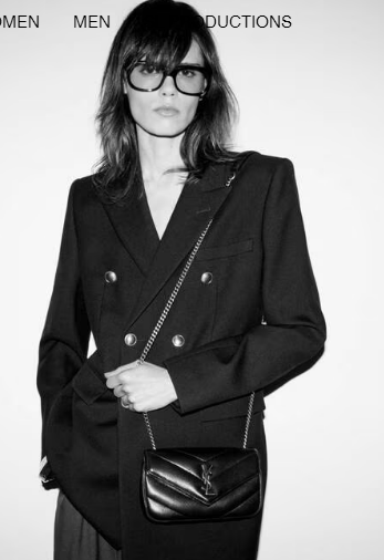 SAINT LAURENT LOULOU MINI IN LAMBSKIN 821749 black