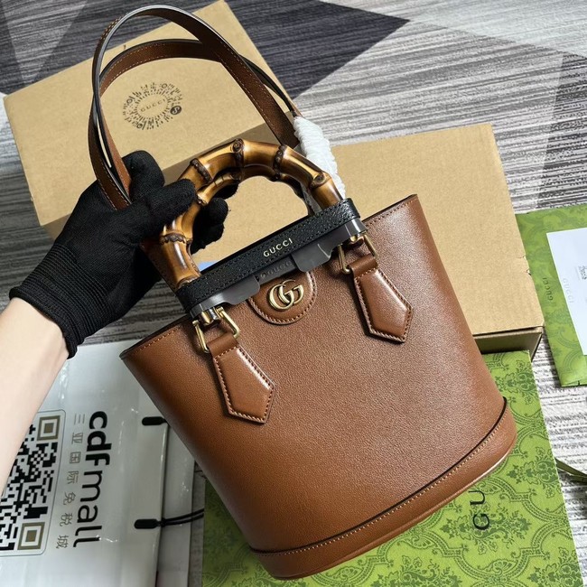 GUCCI GG MARMONT SMALL SHOULDER BAG 750396 BROWN