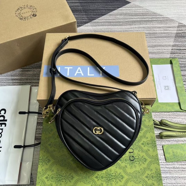 GUCCI GG MARMONT SMALL SHOULDER BAG 751628 BLACK