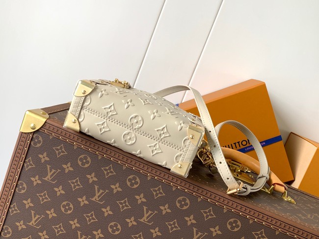 Louis Vuitton Monogram Empreinte Side Trunk MM M25160 Chalk