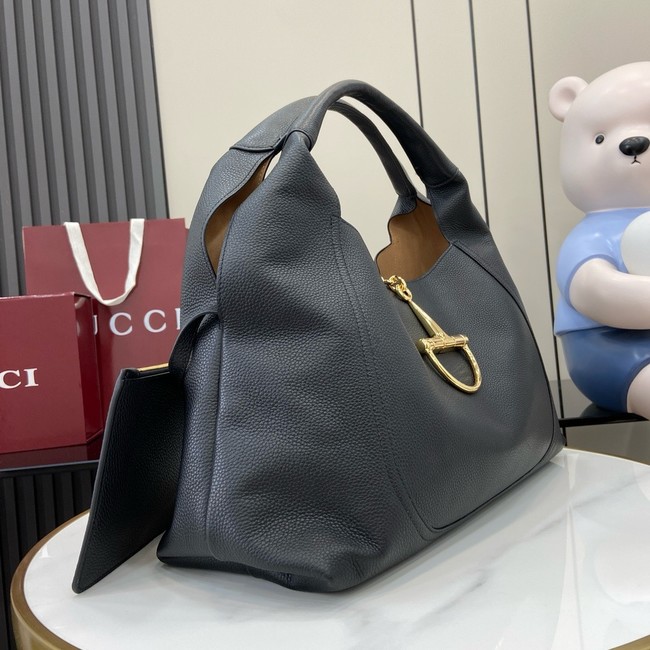 GUCCI SOFTBIT MAXI SHOULDER BAG 837466 black