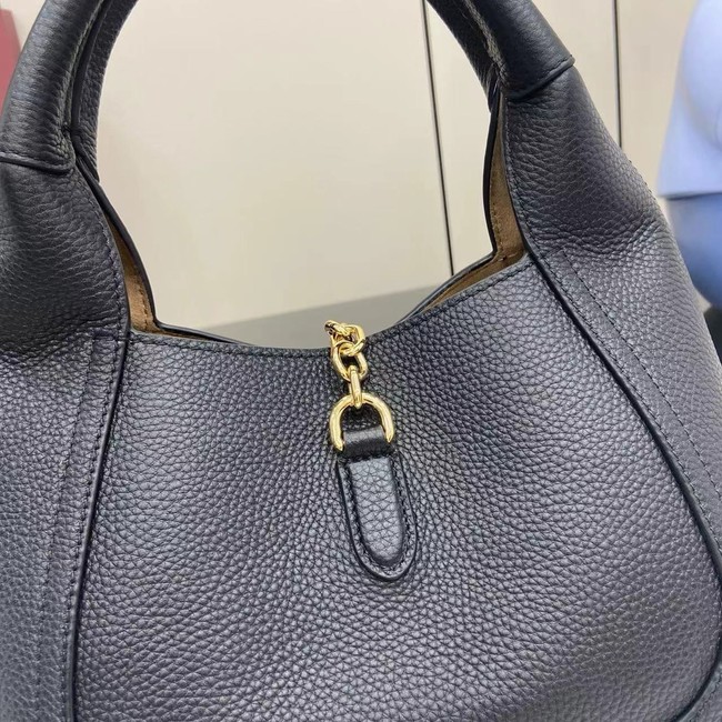 GUCCI SOFTBIT MEDIUM TOP HANDLE BAG 837467 black