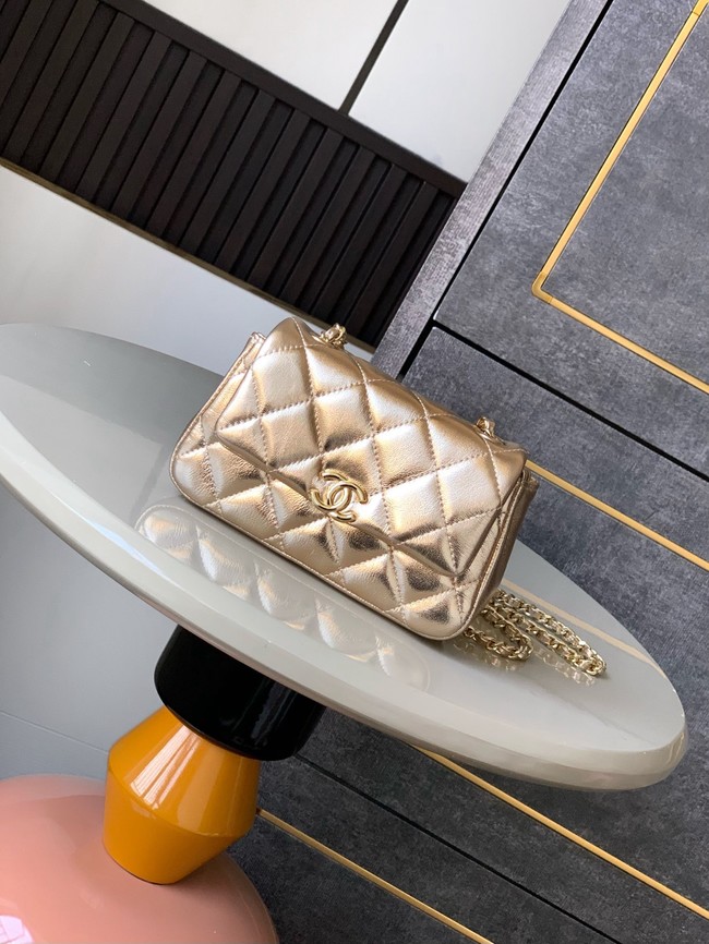 Chanel CLASSIC Original Lambskin 11.12 HANDBAG AS6564 gold