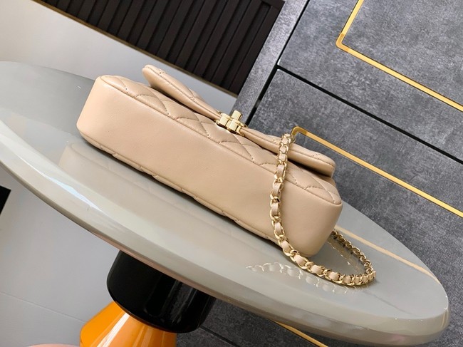 Chanel CLASSIC Original Lambskin 11.12 HANDBAG AS6564 light apricot