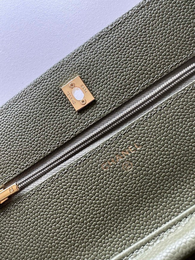 Chanel Classic Wallet On Chain Grained Calfskin AP4241-3
