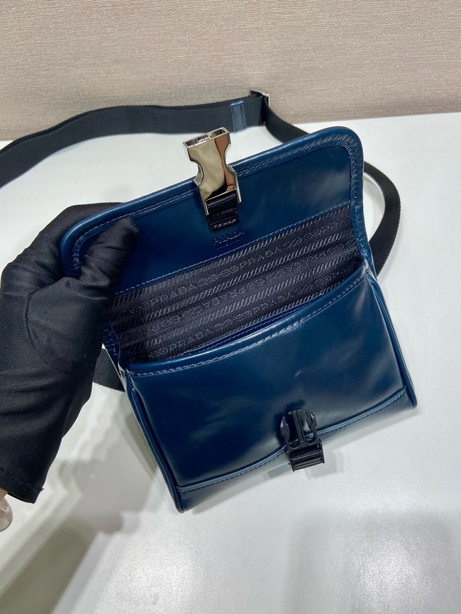Prada Leather smartphone case 2ZH108 Denim
