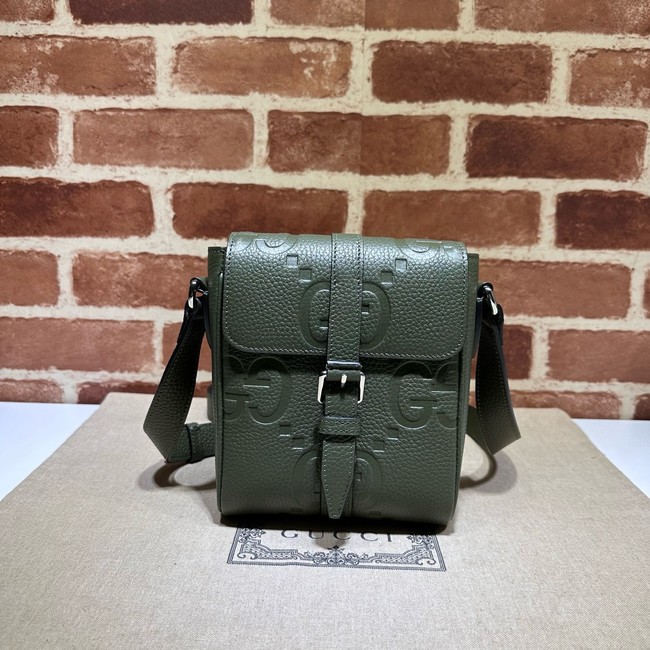 GUCCI GG Emblem mini crossbody bag 760235 Khaki