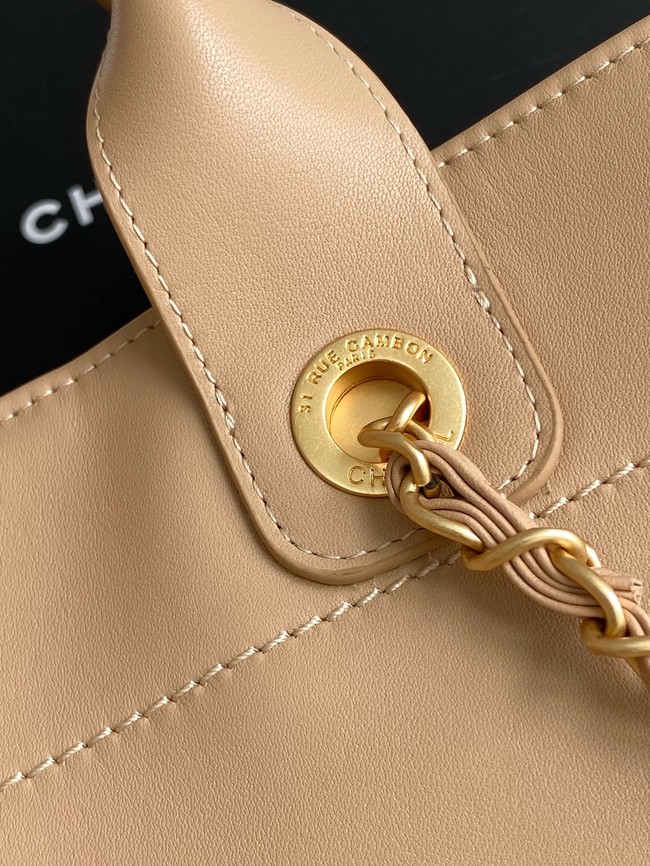 Chanel LARGE SHOPPING BAG Sheepskin A66941 Apricot