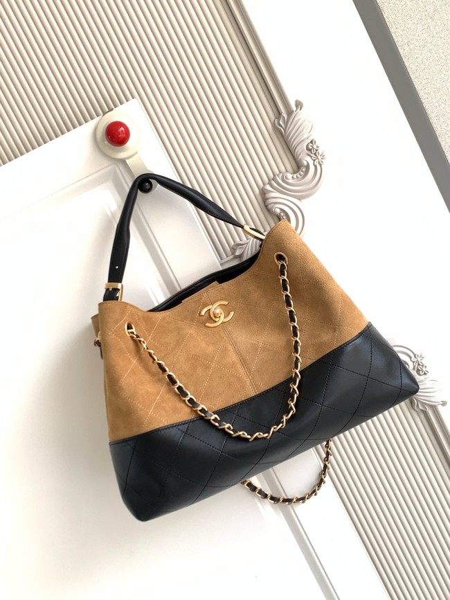 CHANEL Shopping Bag AS5434 black&brown