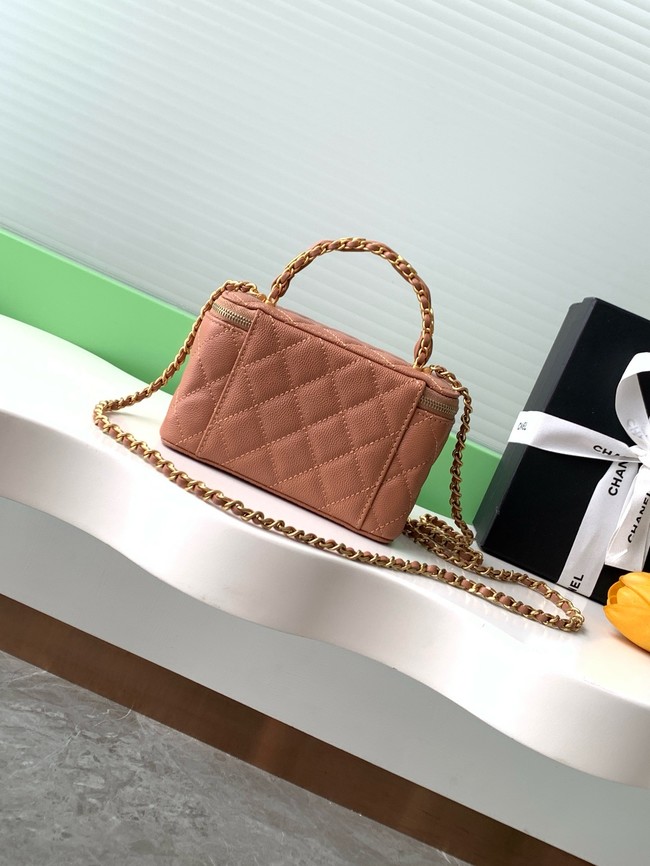 CHANEL Classic Small Vanity with Chain AP4799 Camel