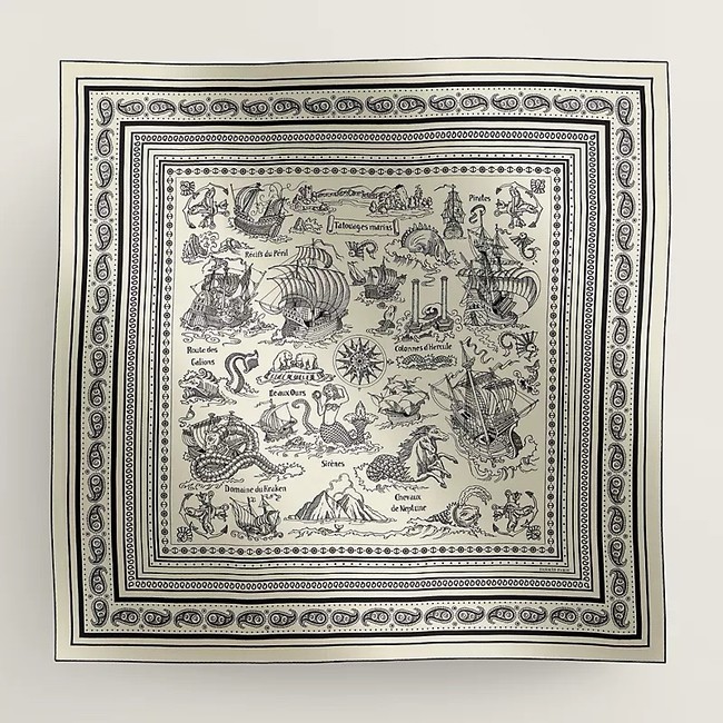 Hermes Shawl Cashmere and Silk KY132
