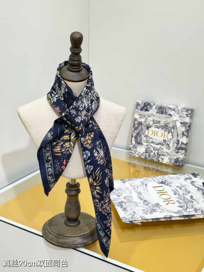 Dior 90 Square Scarf Silk Twill KY152