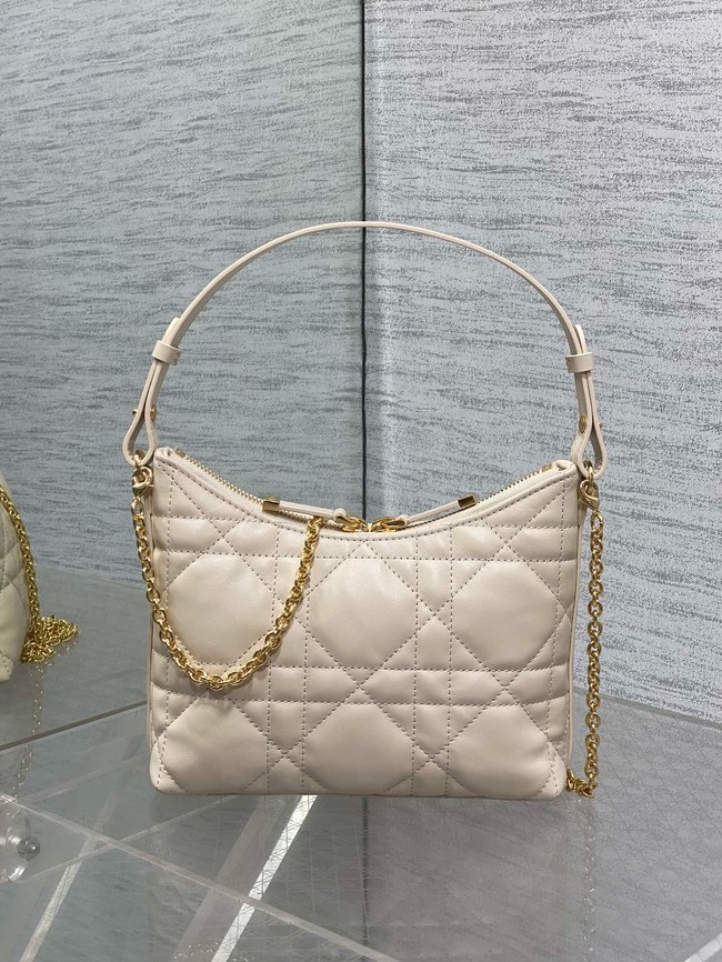 Miss Caro Diorling Mini Bag with Chain Latte Macrocannage Lambskin S5253U