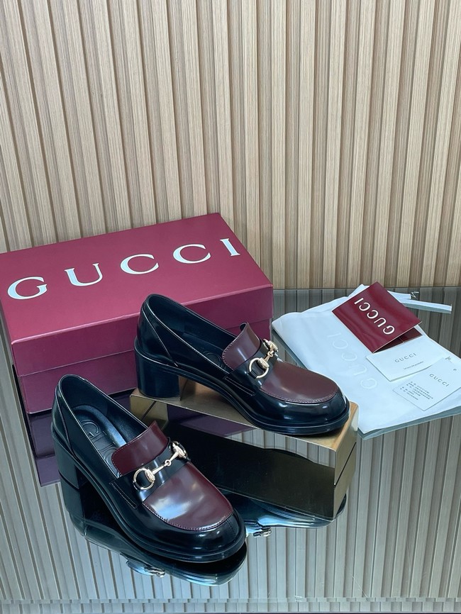 Gucci Womens heeled loafer with Horsebit 45109-3