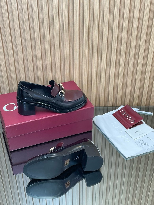 Gucci Womens heeled loafer with Horsebit 45109-3