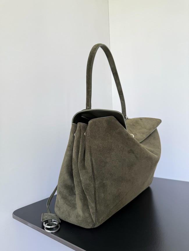Balenciaga Rodeo Handbag Large suede calfskin 795459 green