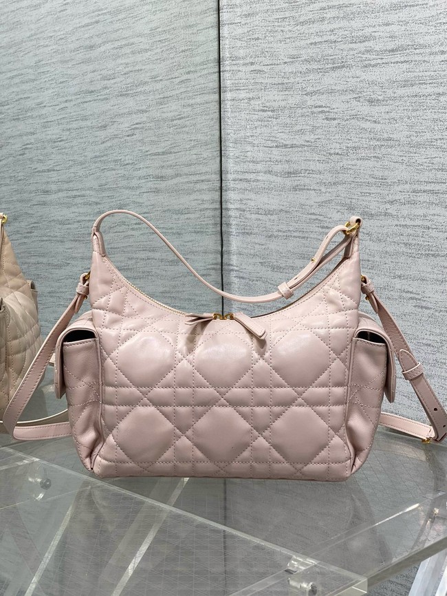 Dior Medium D-Dream Bag Macrocannage Lambskin M6323UU pink