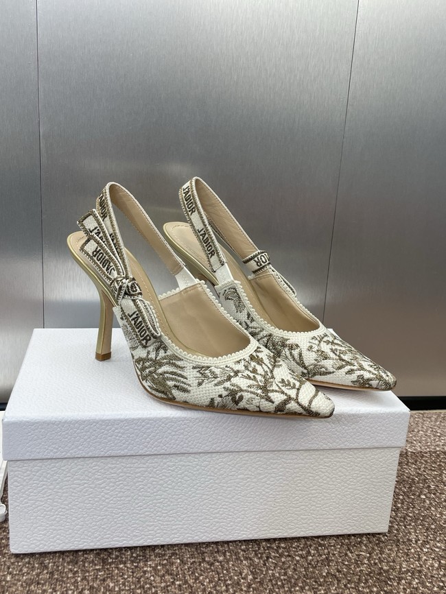 JAdior Slingback Pump Cotton Embroidered KCP867DQ-2