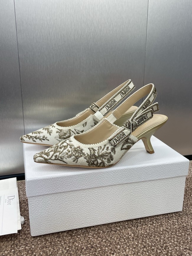 JAdior Slingback Pump Cotton Embroidered KCV367DLN-2