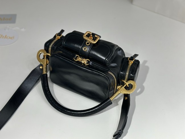 Chloe Soft leather bowling bag W0653 black