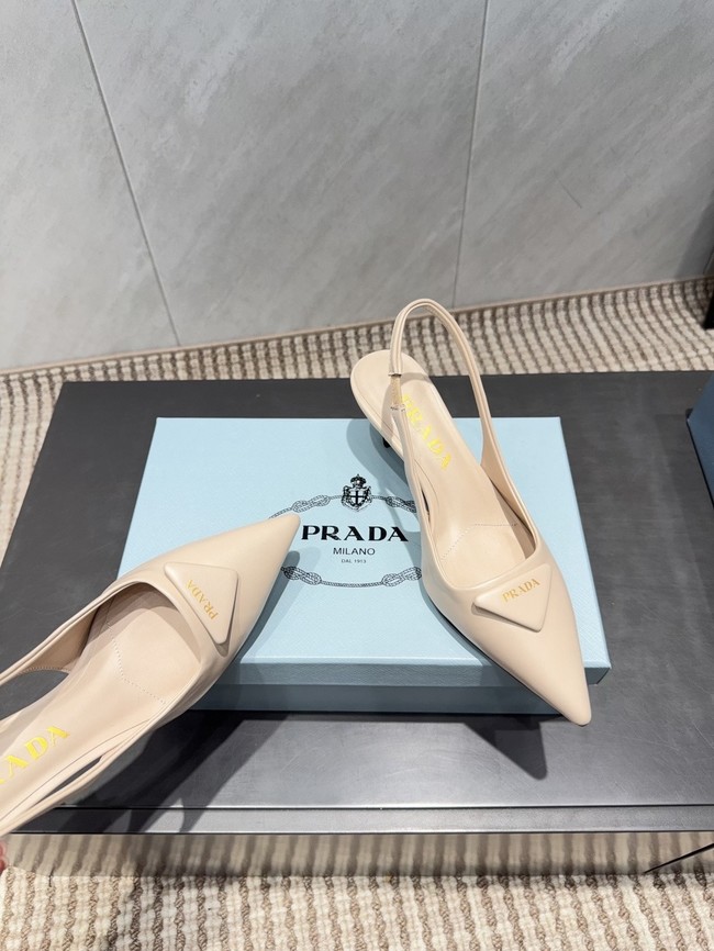 Prada leather slingback pumps 87220-5