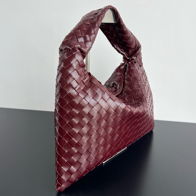 Bottega Veneta Hop calf leather 796262 Dark barolo