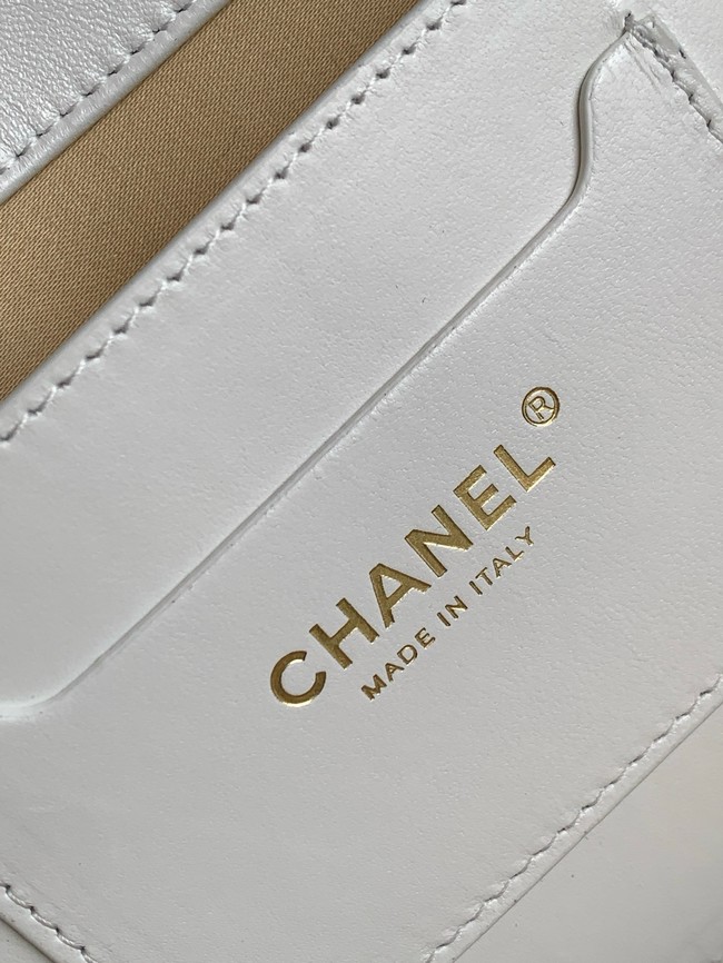 CHANEL Large Tote AS5952 Beige & White