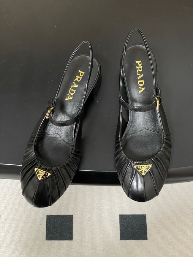 PRADA leather slingback Sandals 21056-1