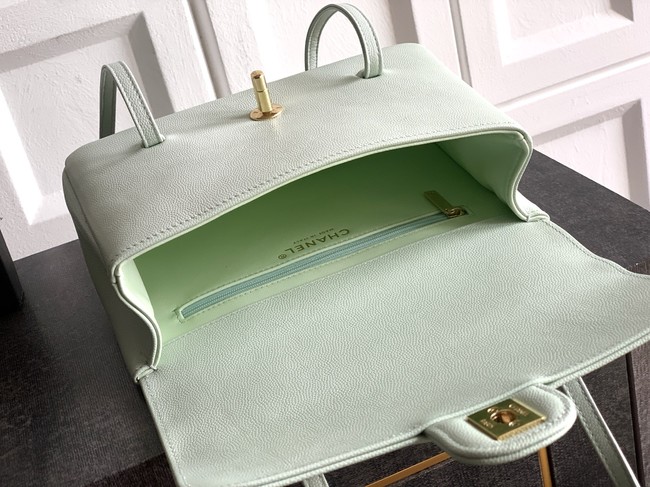 CHANEL Small Flap Bag AS6130 Light Green