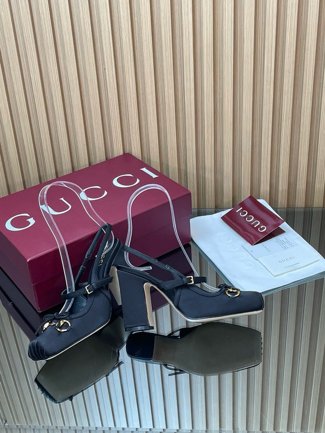 Gucci Womens slingback pump with Horsebit Heel 9.5CM 66924-3
