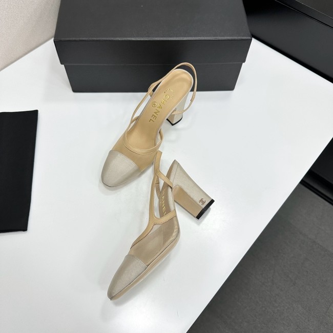 Chanel Slingbacks Mesh & Grosgrain 66937-5
