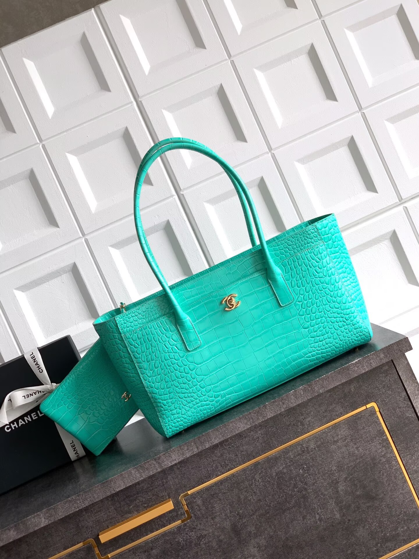 Chanel 2026SS Original Crocodile Leather A31021 Blue